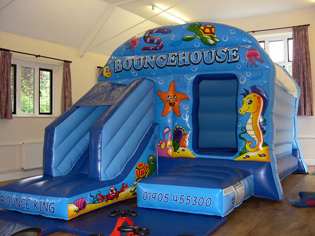 Bouncy castle inside